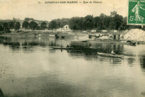 CP 31 Dépot de sable du dragueur Hiser quai Chetivet 1920