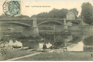 CP 386 Pecheurs au Pont de Gournay 1900
