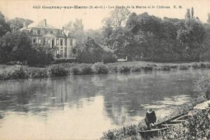 CP 6453 Les Bords de la Marne et le Château rouge 1900