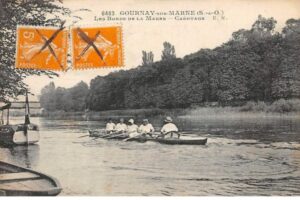 CP 6463 les Bords de Marne Canotage 1913