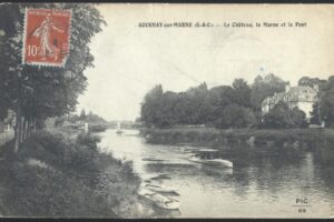 CP 89 Le Château-le pont metallique 1910