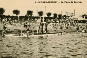 CP La Plage de Gournay 1930