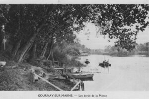 CP Les bords de la Marne campagne de pub 1925