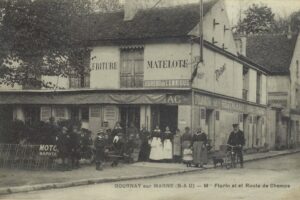 CP Maison Florin Vins Rest Tabac place de l'église route de Champs 1907