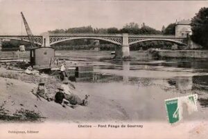 CP du chantier Bourgeois aval du pont 1908