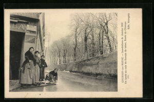 CP inondations Rue de Champs 1910