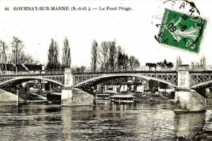 pont à péage avant 1909 avec hippo copie