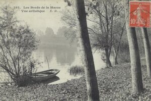 les bords de marne vue artisitique 1908