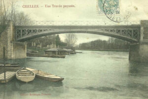 la travée nord du pont à péage depuis le débarcadère Emile