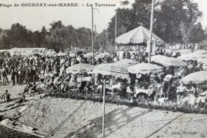 La terrasse de la plage