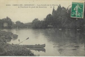 Canoe en amont du pont Promenae du Patis 1916