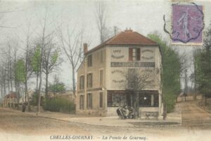 Charles Gravatte Succ A la pointe de G avant le Tram colorisée vers 1902