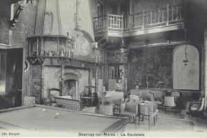 La Sauleraie le salo nbillard et mezzaniine 1906
