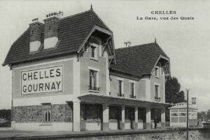 la gare de Chelles Gournay face sud 1931