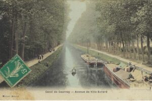 simili aquarelle 1909 canal vue vers l'ouest depuis le pont du Chétivet