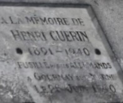 plaque à Regnéville tombe Guérin Ch