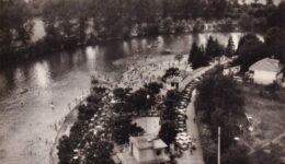 Vue aérienne vers 1960 La Plage