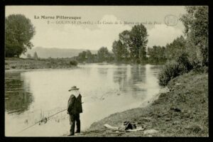 Le coude de la Marne en aval du pont Le coude de la Marne en aval du pont
