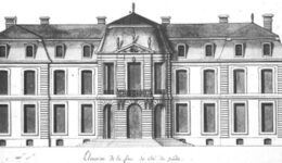 élévation côté jardin architectes Pierre Bullet et Jean-Baptiste Bullet de Chamblain en 1699