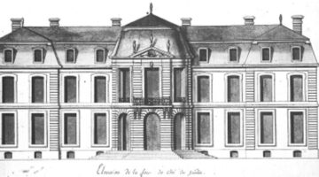 élévation côté jardin architectes Pierre Bullet et Jean-Baptiste Bullet de Chamblain en 1699
