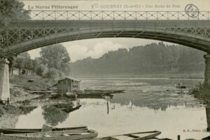 l'arche nord du pont vers 1906 l'arche nord du pont vers 1906