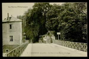 le pont et su bureau de péage 1910 le pont et su bureau de péage 1910