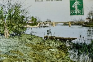 Pont à péage colorisé circ 1911 Pont à péage colorisé circ 1911