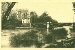 CPA Fernando Pont de Gournay en hiver après 1911 CPA Fernando Pont de Gournay en hiver après 1911