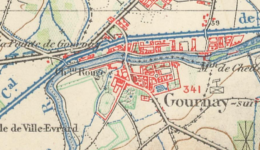 1900 extrait carte topographique 1900