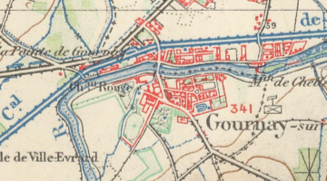 1900 extrait carte topographique 1900
