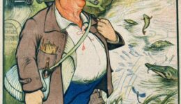 couverture du plan de Gournay 1925 avec le pêcheur