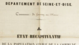 Recensement de Gournay en 1866