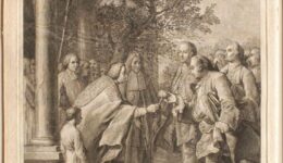 estampe passage du duc de Chartres à Gournay